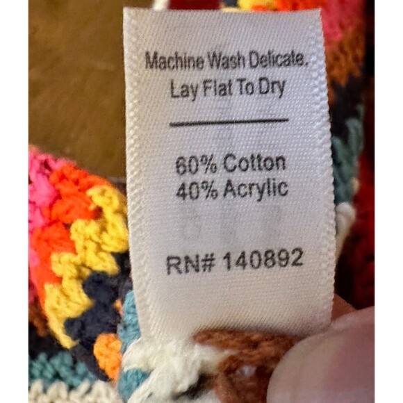 Marine Layer Multicolor Striped Crocheted Midi Dress - Picture 8 of 8